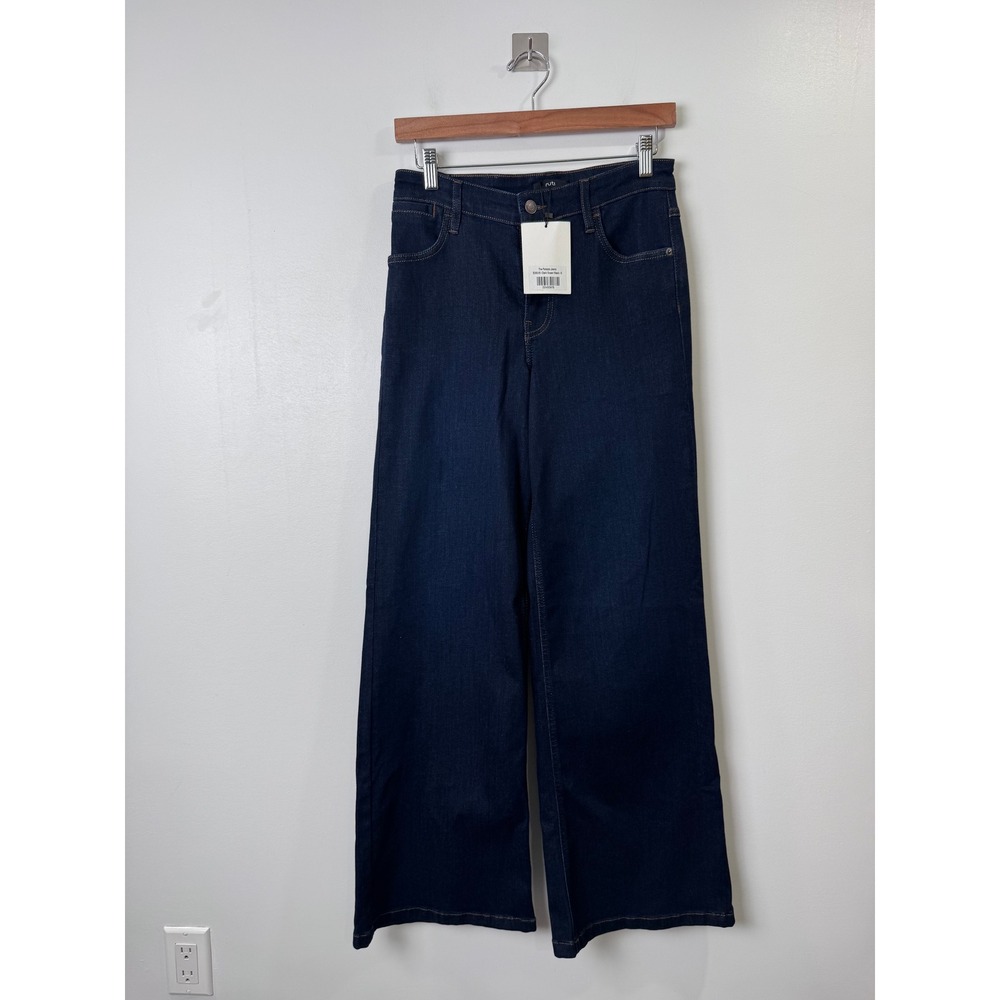 NWT Ruti Women Dark Ocean Wash Palazzo Wide Leg Jeans Size 6